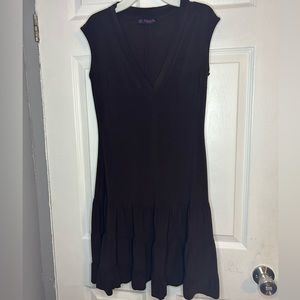 Black, medium dress. Short sleeve.